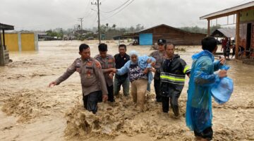 Terendam Banjir, Polres Gayo Lues Bersama TNI, BPBD dan Stakeholder Terkait Lakukan Koordinasi