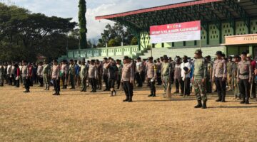 Mahasiswa STIK Angkatan 83/WPS Turut Serta Karya Bakti Bersama TNI–Polri dan Masyarakat Wujudkan Lingkungan Bersih di Aceh Tenggara